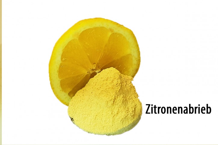 Zitronenabrieb, Zitronenpulver